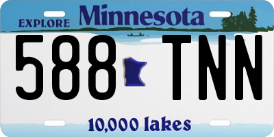 MN license plate 588TNN
