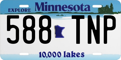 MN license plate 588TNP