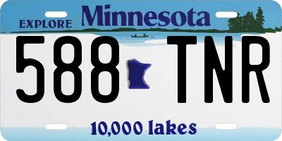 MN license plate 588TNR