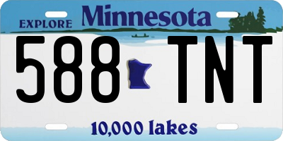 MN license plate 588TNT