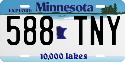 MN license plate 588TNY