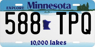 MN license plate 588TPQ