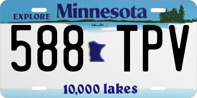 MN license plate 588TPV
