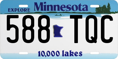 MN license plate 588TQC