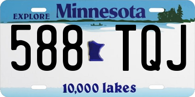 MN license plate 588TQJ