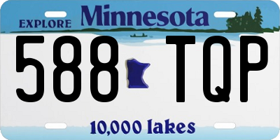 MN license plate 588TQP