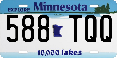 MN license plate 588TQQ