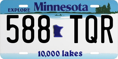 MN license plate 588TQR
