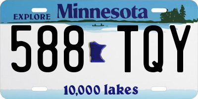 MN license plate 588TQY