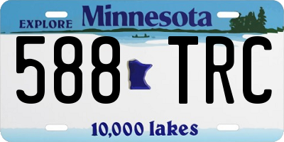 MN license plate 588TRC