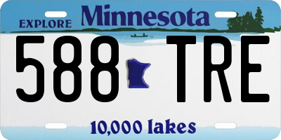 MN license plate 588TRE