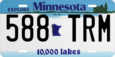MN license plate 588TRM