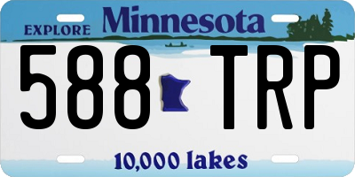 MN license plate 588TRP