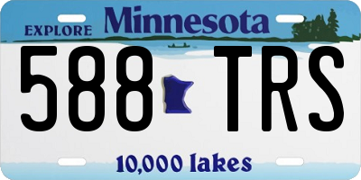 MN license plate 588TRS