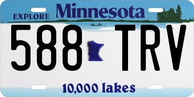 MN license plate 588TRV