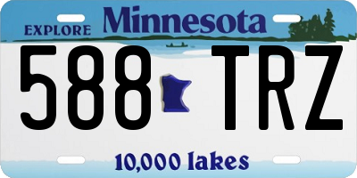 MN license plate 588TRZ
