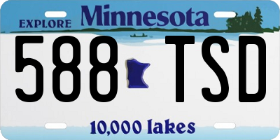 MN license plate 588TSD