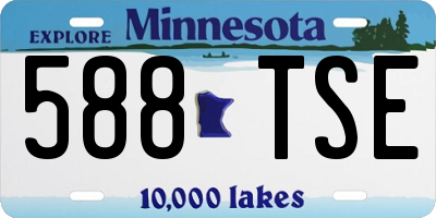 MN license plate 588TSE