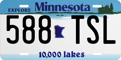 MN license plate 588TSL