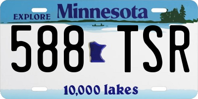 MN license plate 588TSR