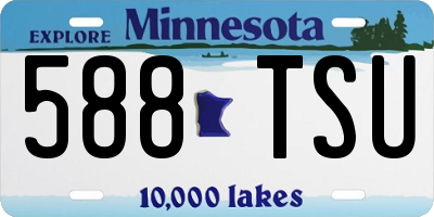 MN license plate 588TSU