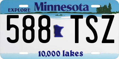 MN license plate 588TSZ