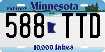 MN license plate 588TTD