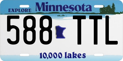 MN license plate 588TTL