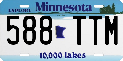 MN license plate 588TTM