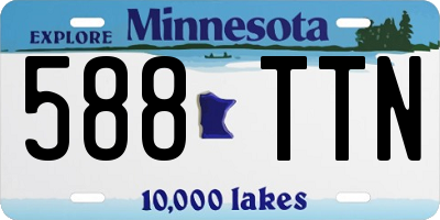 MN license plate 588TTN