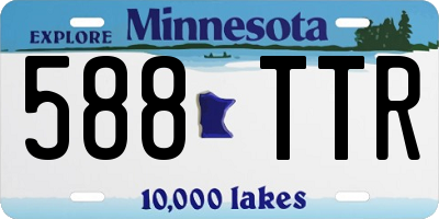 MN license plate 588TTR