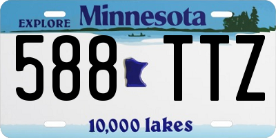MN license plate 588TTZ