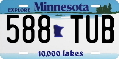 MN license plate 588TUB