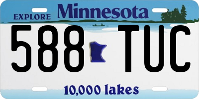 MN license plate 588TUC