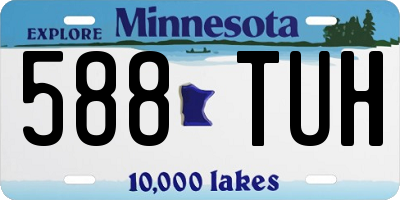 MN license plate 588TUH