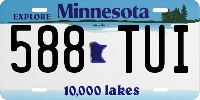 MN license plate 588TUI