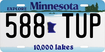 MN license plate 588TUP