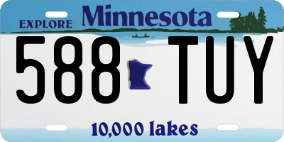 MN license plate 588TUY