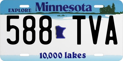 MN license plate 588TVA