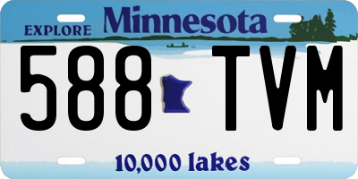 MN license plate 588TVM