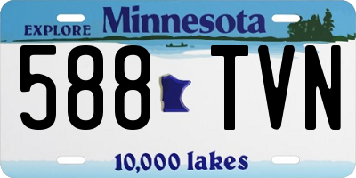 MN license plate 588TVN