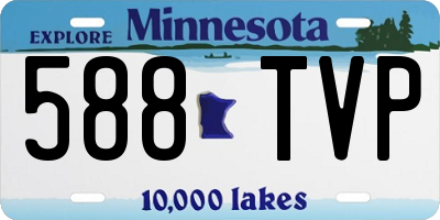 MN license plate 588TVP