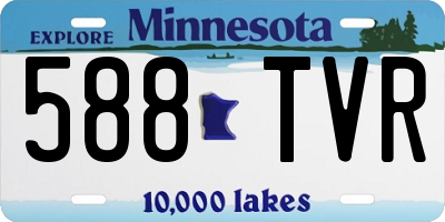 MN license plate 588TVR