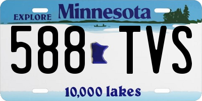MN license plate 588TVS