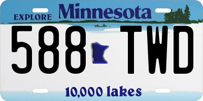 MN license plate 588TWD
