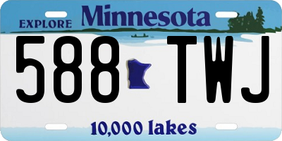 MN license plate 588TWJ