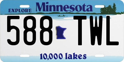 MN license plate 588TWL