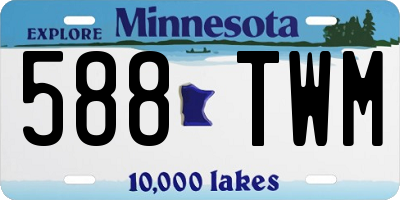 MN license plate 588TWM