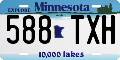 MN license plate 588TXH