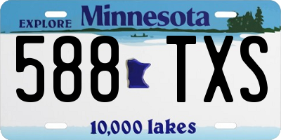 MN license plate 588TXS